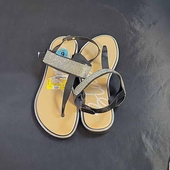 BRAND NEW WOMEN'S RHINESTONE STRAP EMBELLISHMENTS SANDAL - Picture 5 of 13